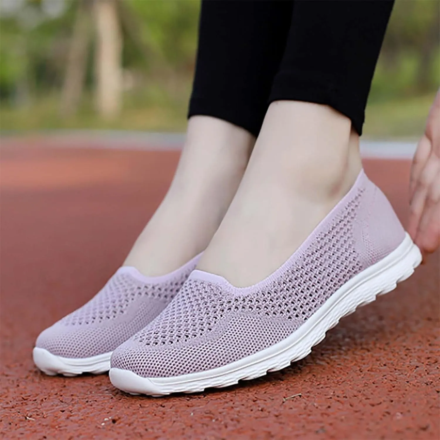 Women's Soft Orthopedic Shoes Breathable Woven Go Walking Slip On Foam Shoes Arch Support Hands Boys Casual Shoe Size 4