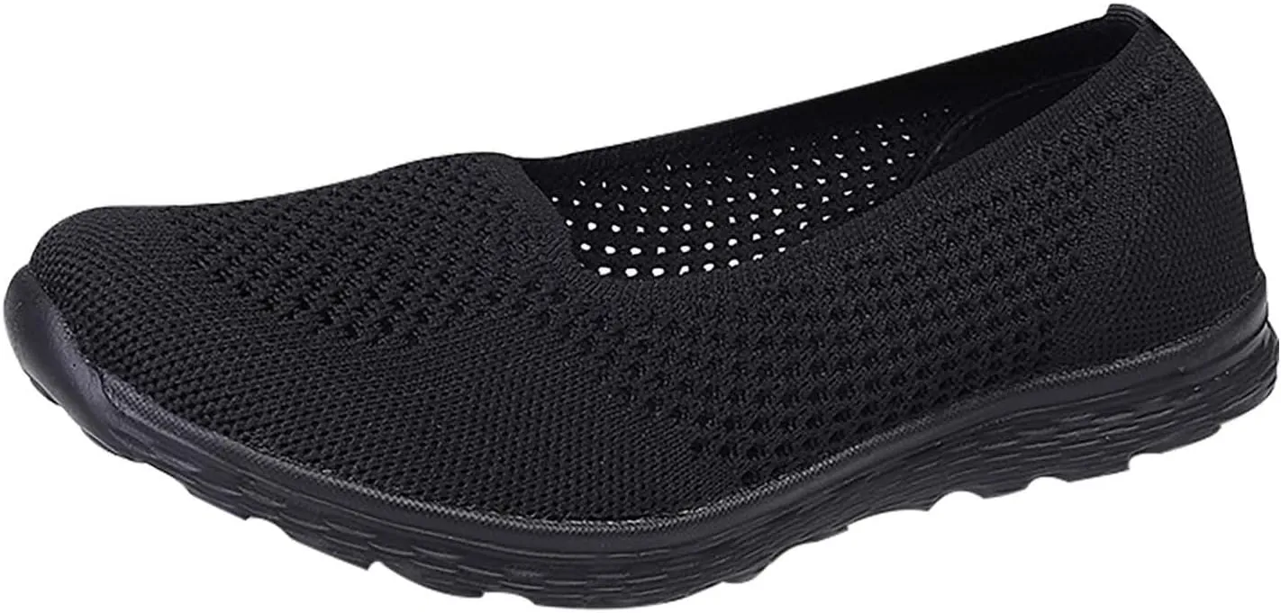 Women's Soft Orthopedic Shoes Breathable Woven Go Walking Slip On Foam Shoes Arch Support Hands Boys Casual Shoe Size 4