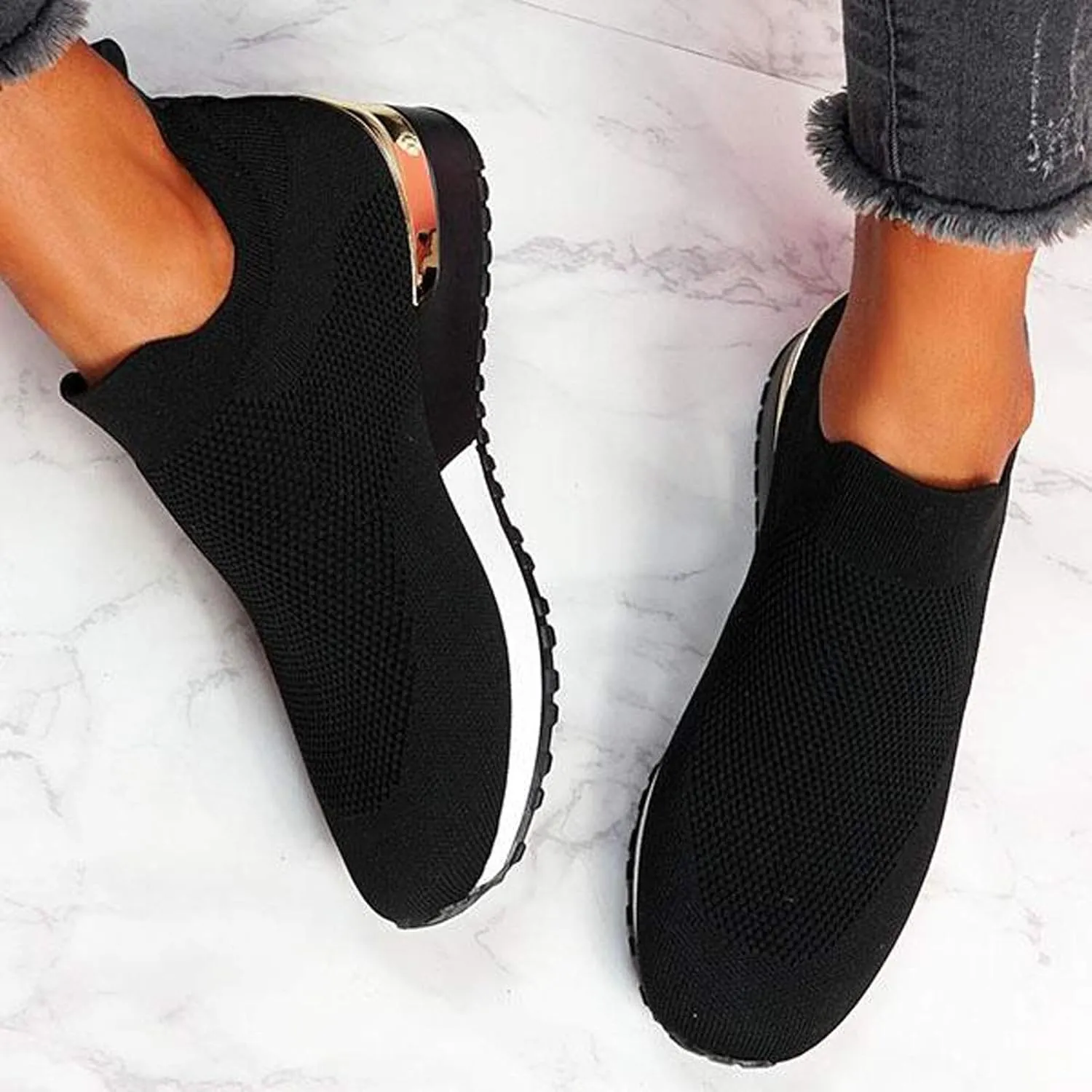 Women's Walking Shoes Cushion Comfortable Breeze Shoes Running Shoes for Men Flat Feet Casual Dress Shoes White Sneakers Waterproof Tennis Shoe Trainers Shoe