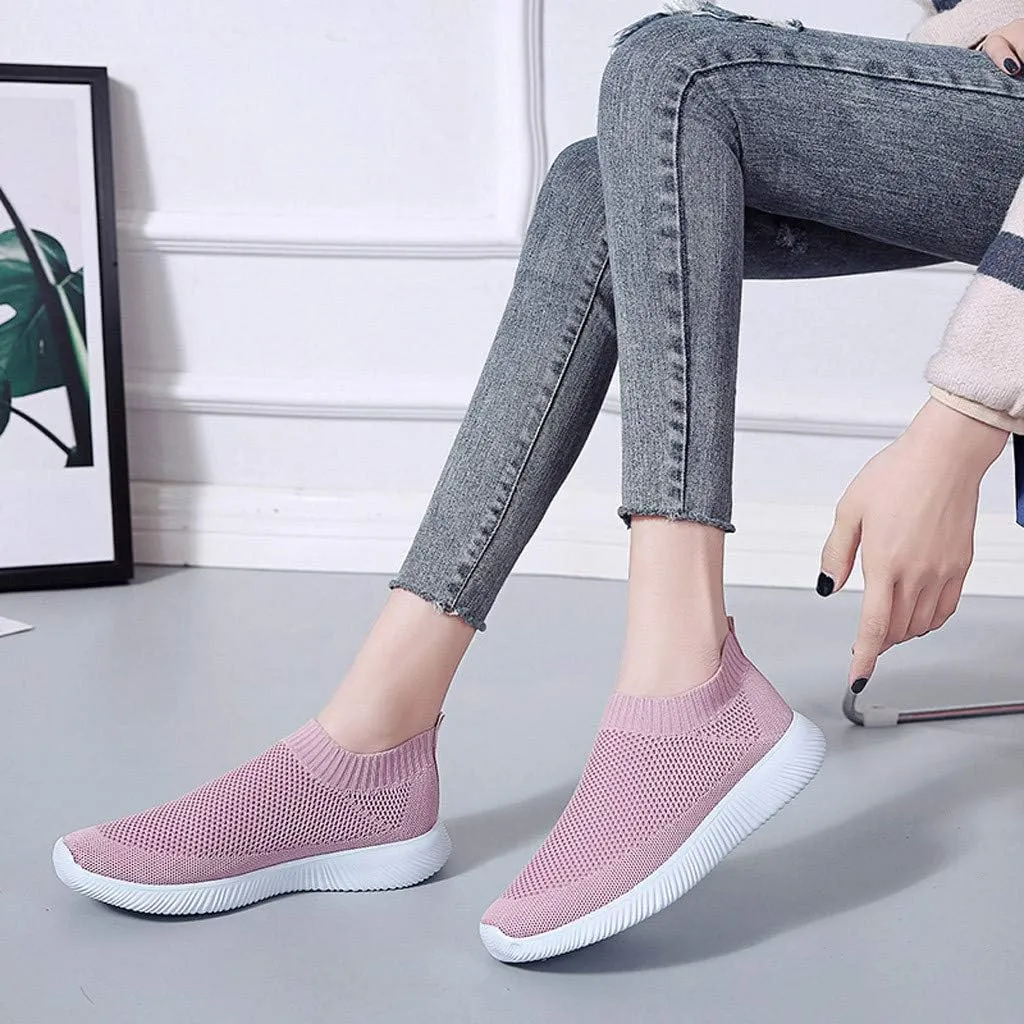 Womens Walking Shoes Sock Casual Ladies Fashion Sneakers Mens Dress Shoes Flat Feet Men Shoes Casual White Platform Sneakers Tennis Shoe Casual Loafers