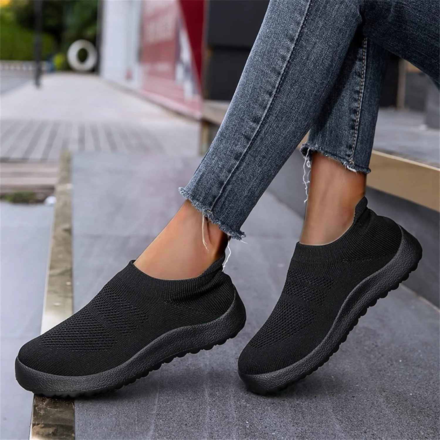Womens Walking Shoes Wide Diabetic Shoes Non Slip Work Shoes Women Walking Ladies Shoes Casual Dress Sneakers Slip On Tennis Shoe Loafers Casual Slip On