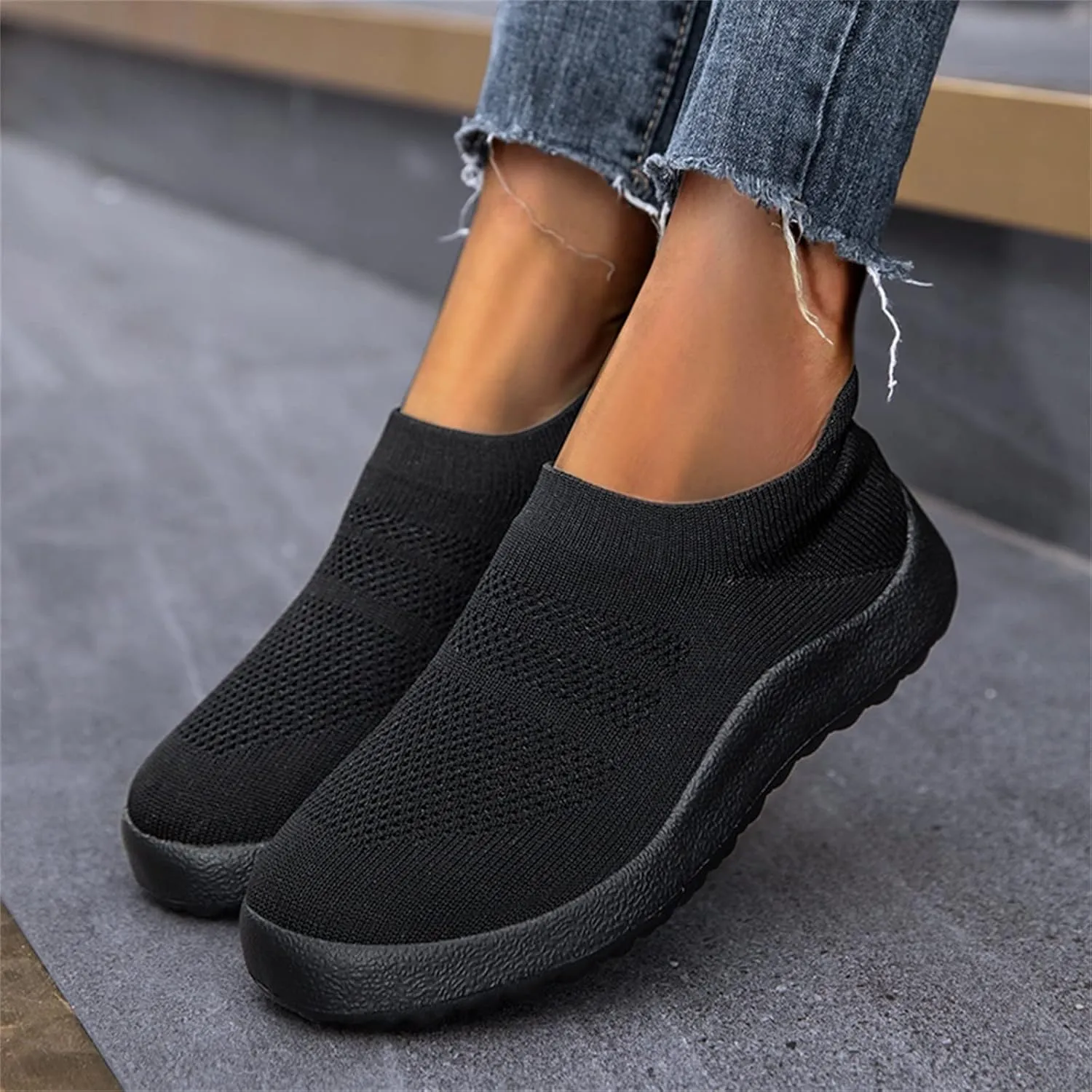 Womens Walking Shoes Wide Diabetic Shoes Non Slip Work Shoes Women Walking Ladies Shoes Casual Dress Sneakers Slip On Tennis Shoe Loafers Casual Slip On