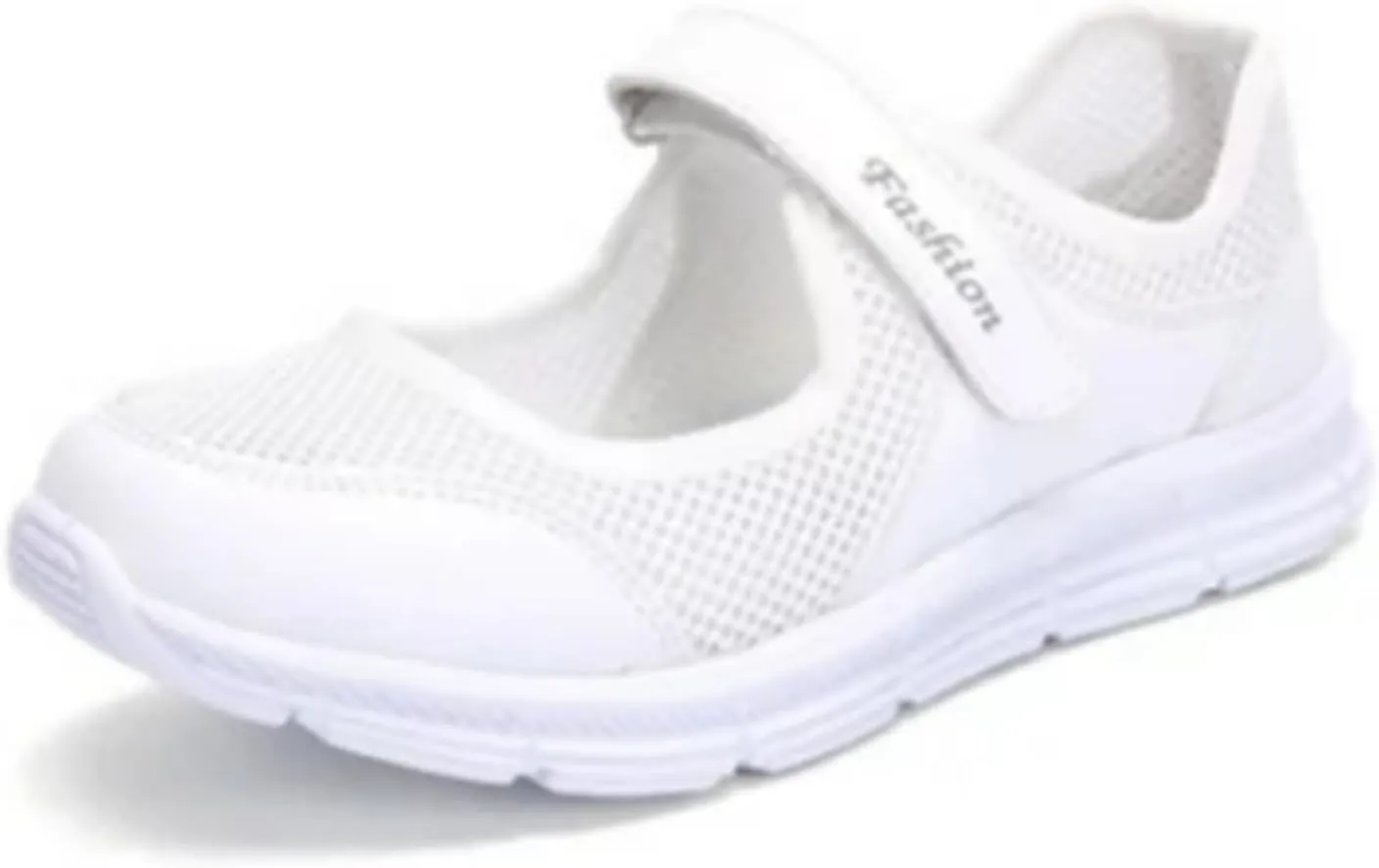 Womens White Sneakers Breathable Tennis Shoes Hollow Mesh Fitness Shoes Platform Ankle Paste Fashion Lightweight Running Shoes Hiking Footwear Casual Gym Sports Slip-Ons