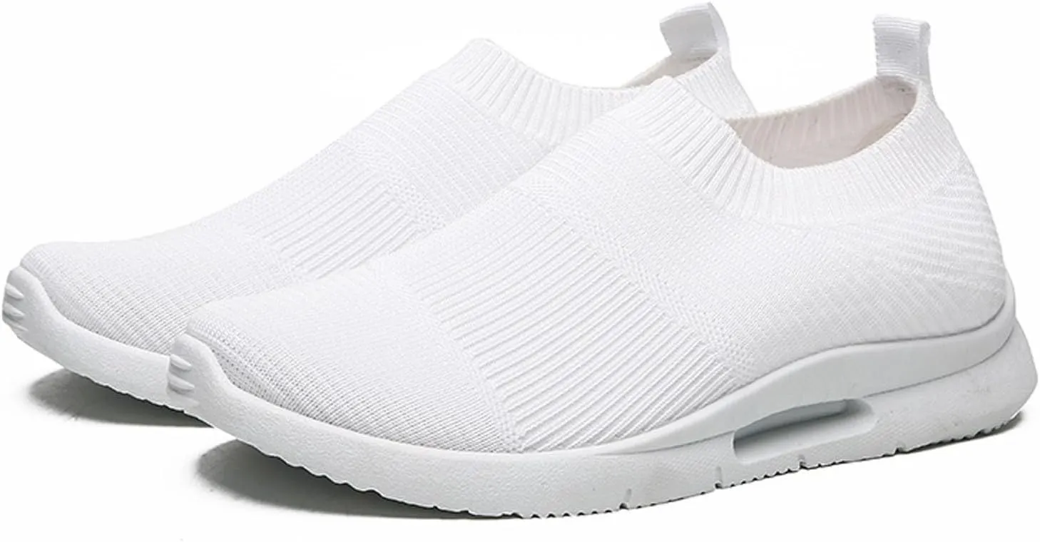 Womens White Tennis Shoes Leather Sneakers Casual Walking Shoes for Women Womens Shoes Casual Dressy Women's Loafer Flat Women's Fashion Sneakers