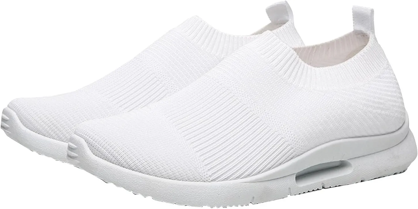 Womens White Tennis Shoes Leather Sneakers Casual Walking Shoes for Women Womens Shoes Casual Dressy Women's Loafer Flat Women's Fashion Sneakers