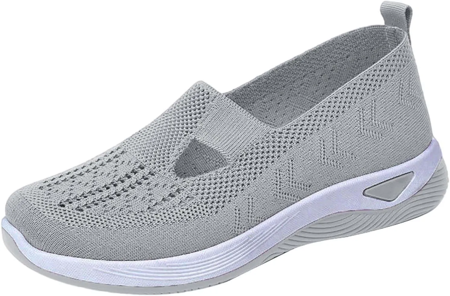 Women's Woven Orthopedic Breathable Soft Shoes Walking Shoes Women Comfortable Brown Casual Shoes Casual Sneakers Slip On Tennis Shoe Loafers Dress Shoe